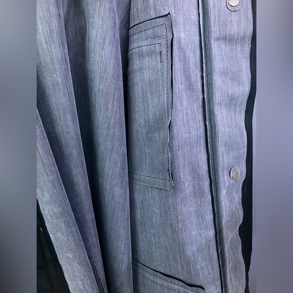 Carhartt Mens Large Surrey Rain Coat Jacket Dark Olive Green w/Hood (Waterproof) - Picture 5 of 11